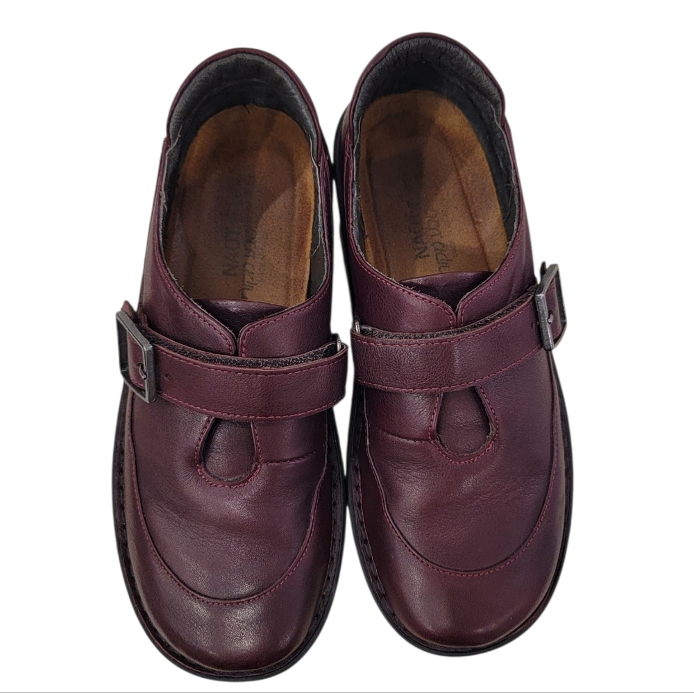 Naot Tane Leather Shoes Slip On Buckle Detail Comfort Loafer Women’s 7.5-8 - Picture 5 of 16